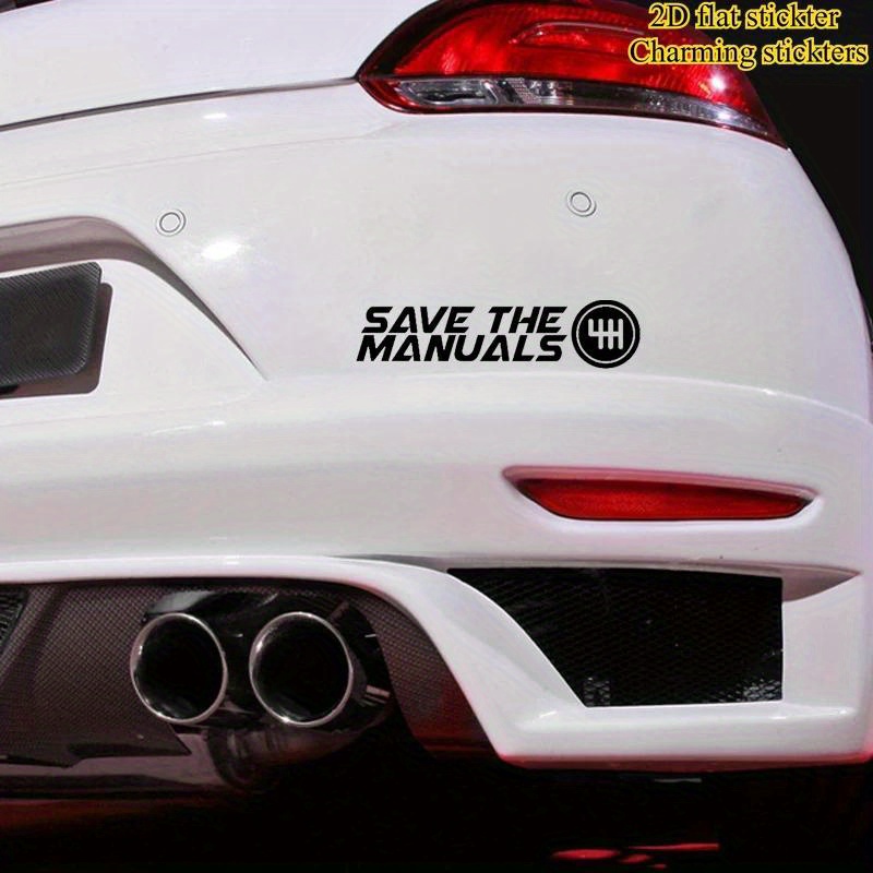 Motorcycle Gear White - 1 Buah Stiker Vinyl Save The