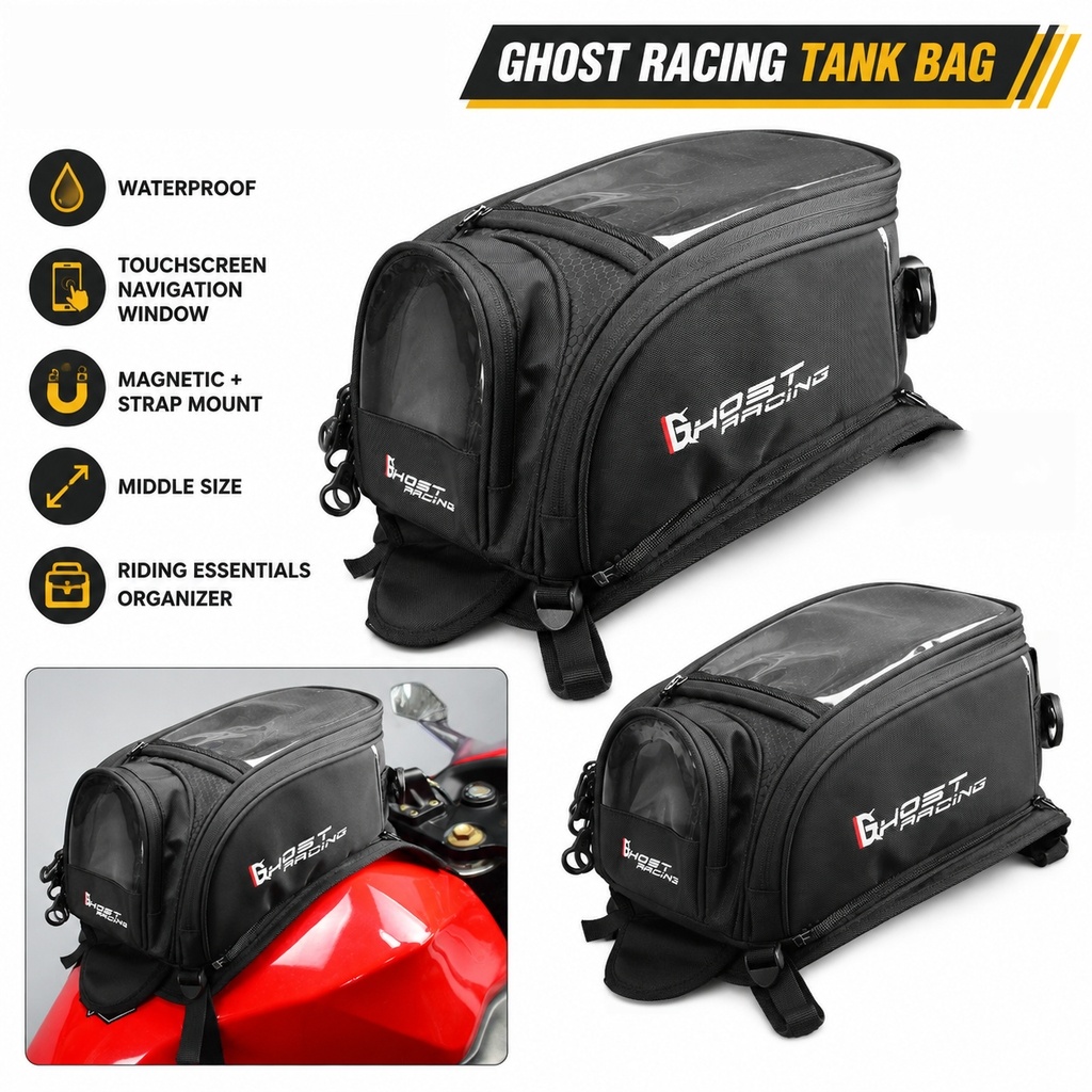 Motorcycle Gear Travel Bag - Tas Selempang Tangki Bahan Bakar Motor