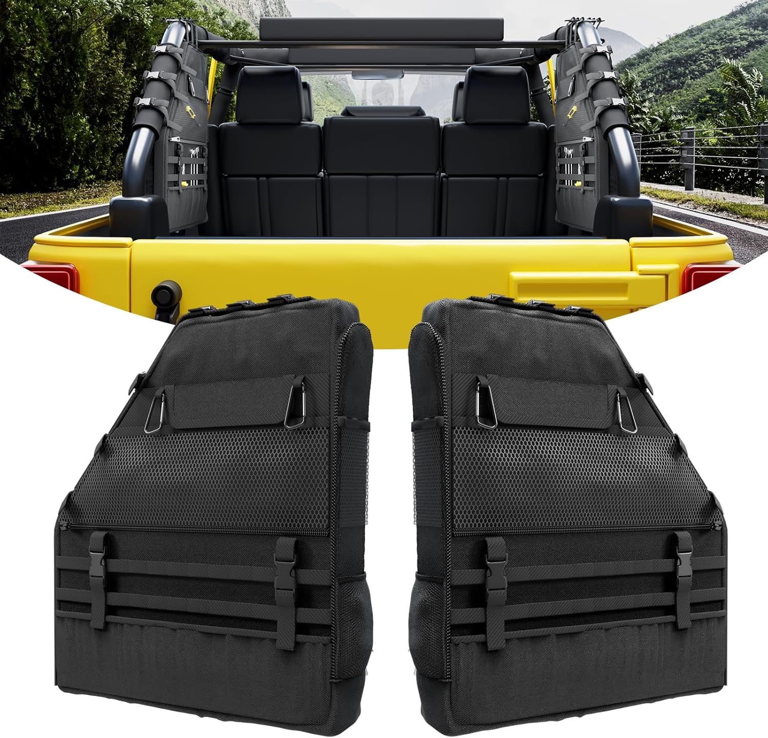 Tail Bag Rack - Mikkupa tas penyimpanan Bar gulung, Jeep
