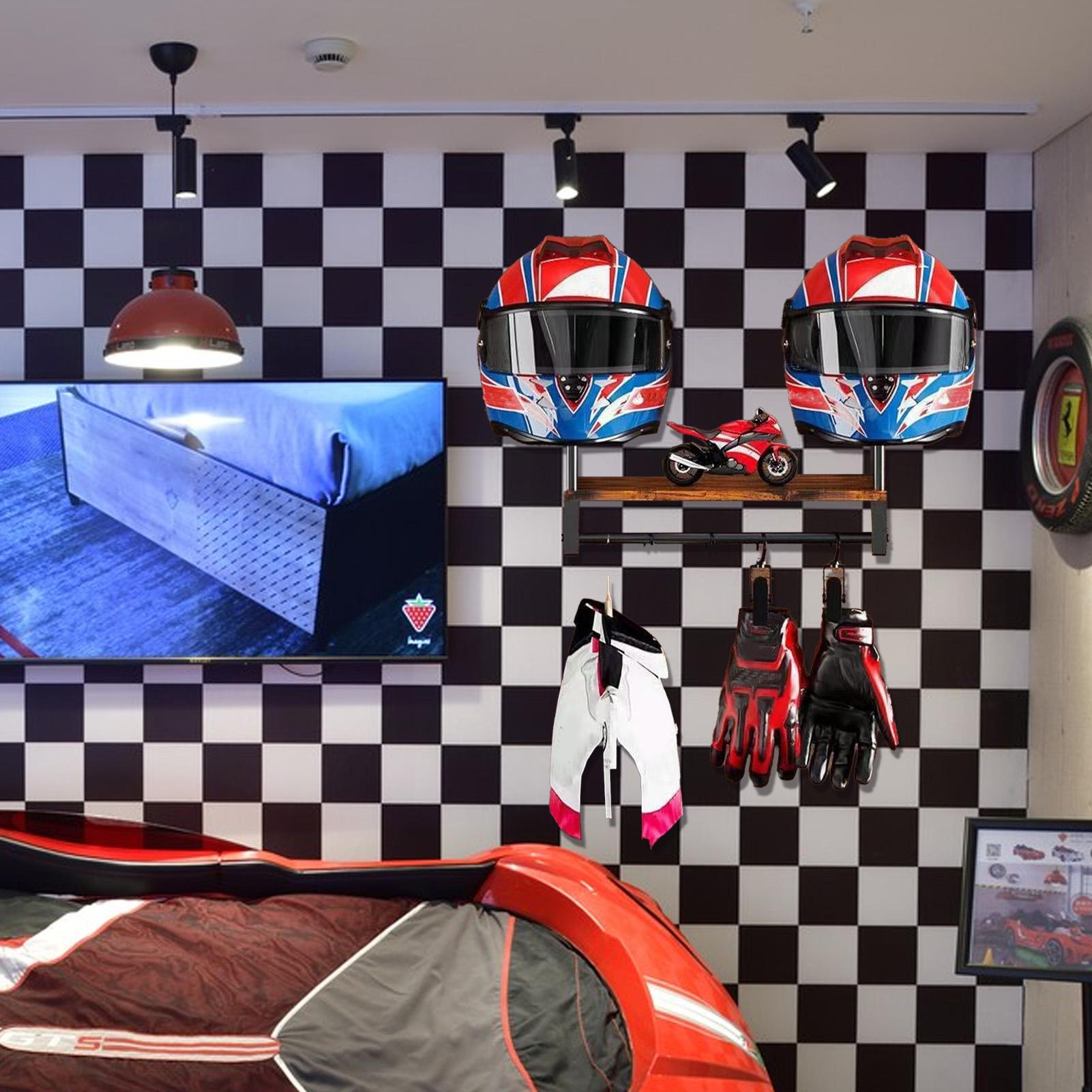 Motorcycle Gear Display Rack - Rak Display Helm Sepeda Motor Kayu
