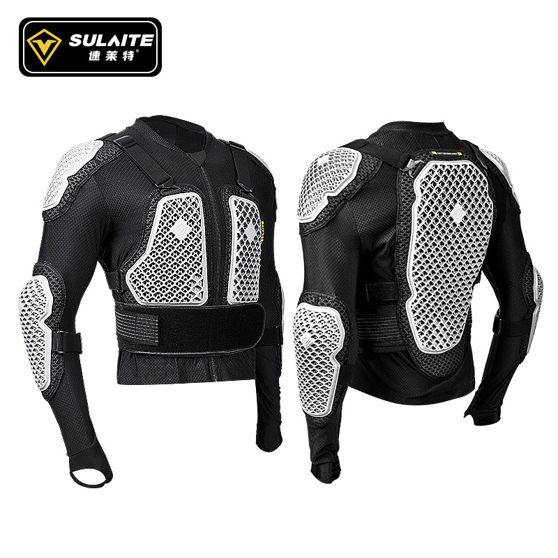Motorcycle Gear White - SULAITE Set Celana Jaket Motor Pria
