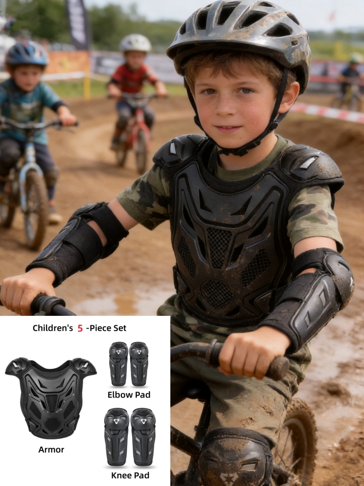 Motorcycle Gear For Kids - Rompi Pelindung Motor Anak 5Pcs Pelindung