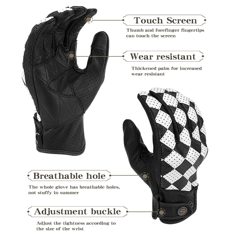 Sarung Tangan Motor Star Field - Motorcycle Gear White ulasan dan harga