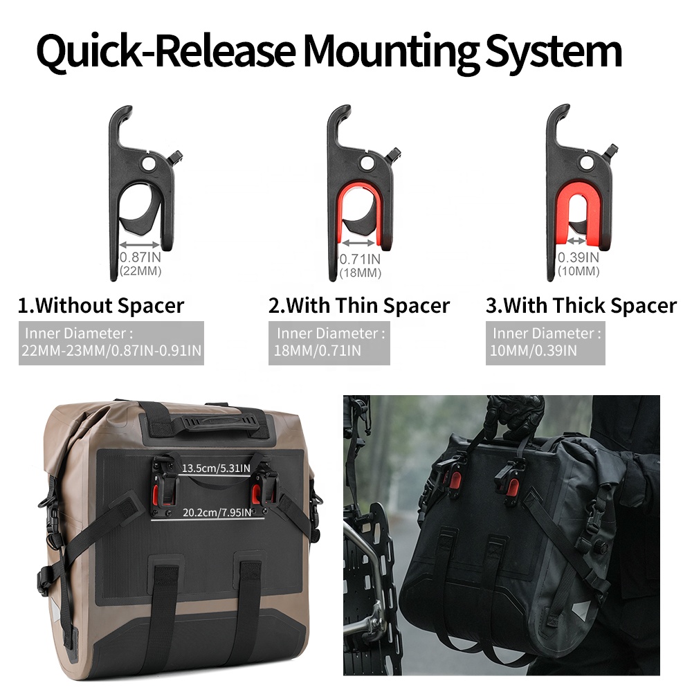 Tas Samping Motor Anti Air Rhi - Motorcycle Gear Travel Bag ulasan dan harga