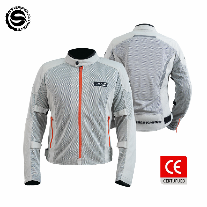 Jaket Motor SFK Abu-abu Putih  - Motorcycle Gear White ulasan dan harga