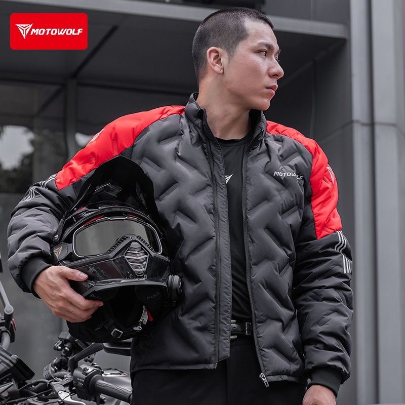 Jaket Motor Musim Dingin Tahan - Motorcycle Gear White ulasan dan harga