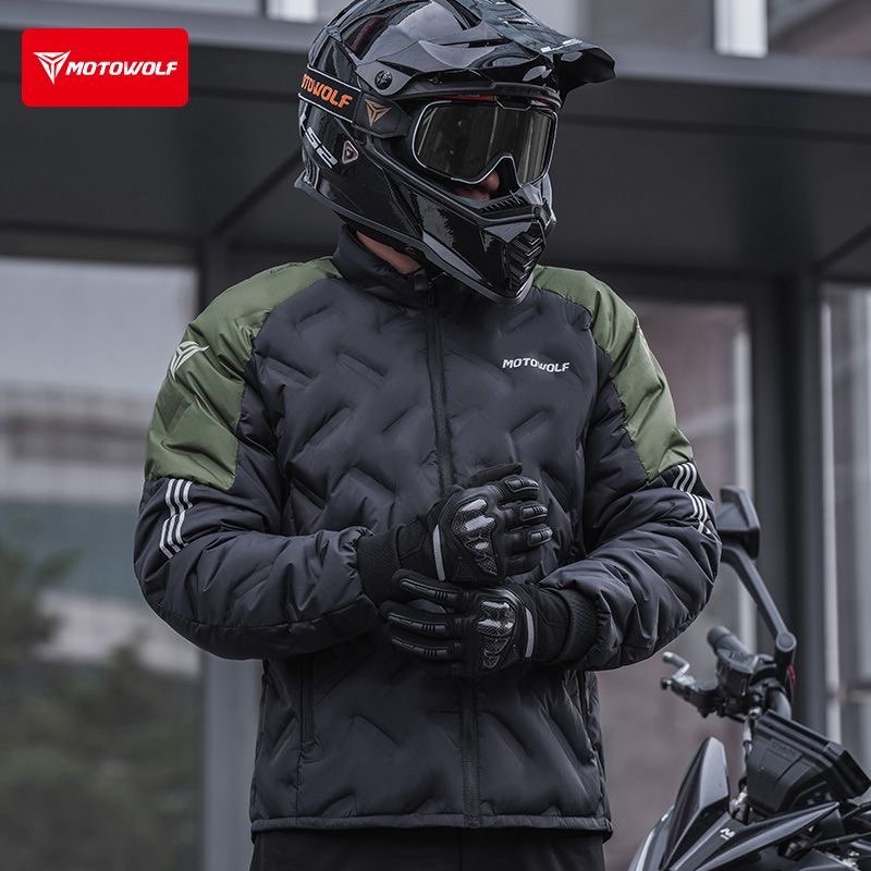 Jaket Motor Musim Dingin Tahan - Motorcycle Gear White ulasan dan harga