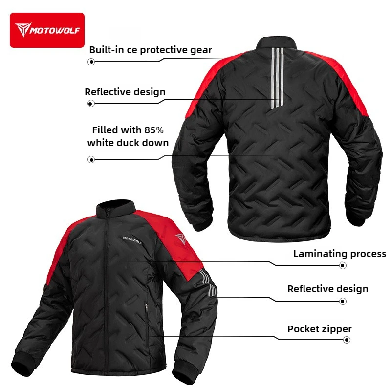 Jaket Motor Musim Dingin Tahan - Motorcycle Gear White ulasan dan harga