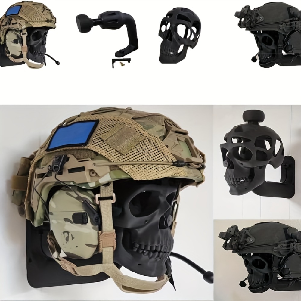 Rak Pajangan Helm Tengkorak 3D - Motorcycle Gear Display Rack ulasan dan harga