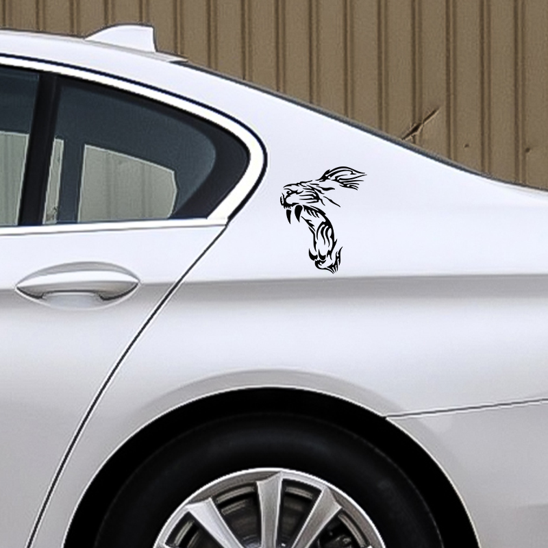 YAWN LION stiker vinil lucu un - Motorcycle Gear White ulasan dan harga