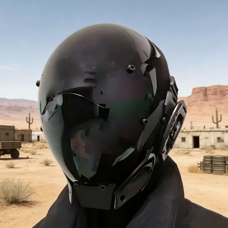 Topeng helm cyberpunk bergaya  - Helmet Full Face ulasan dan harga