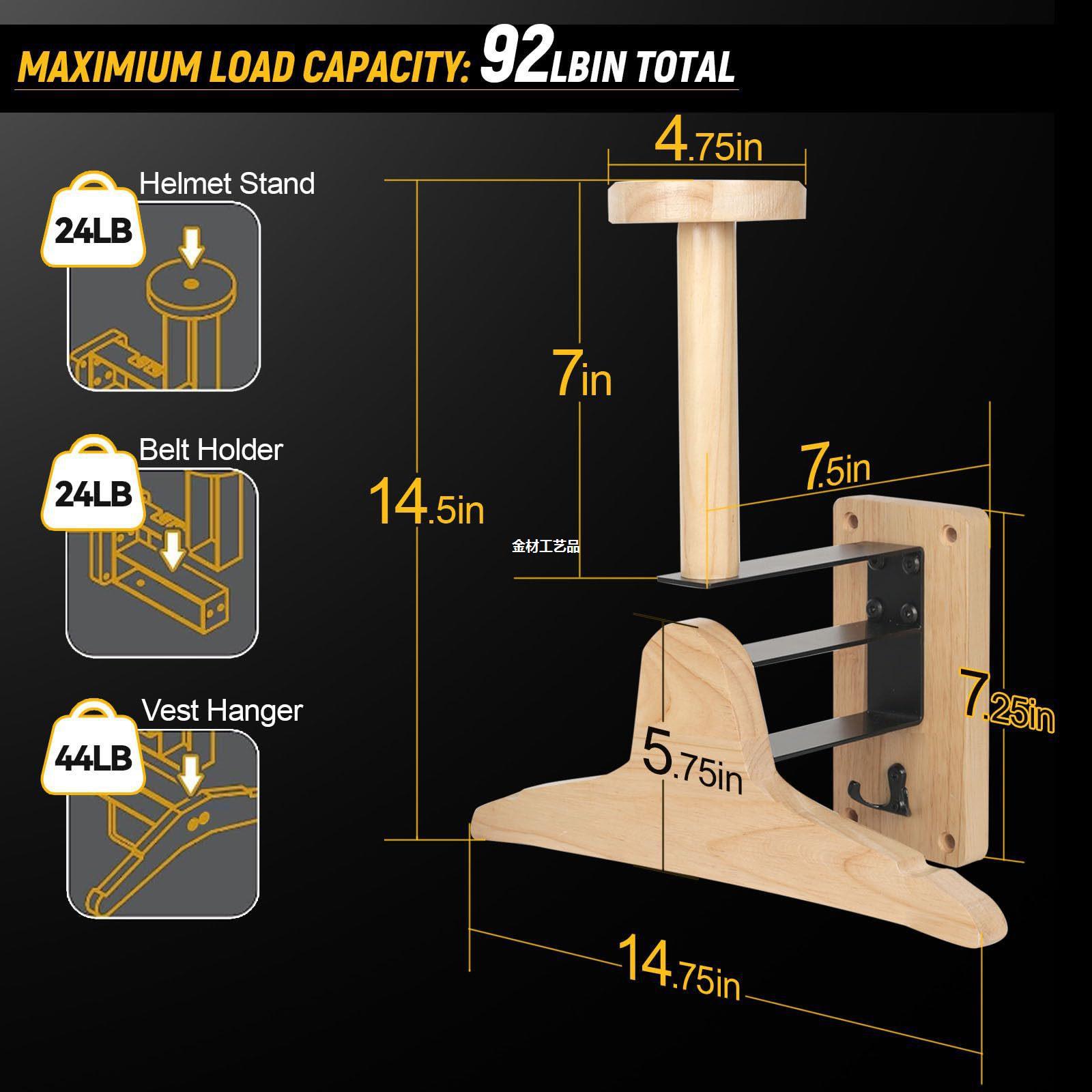 Rak Penyimpanan Kayu untuk Din - Motorcycle Gear Display Rack ulasan dan harga