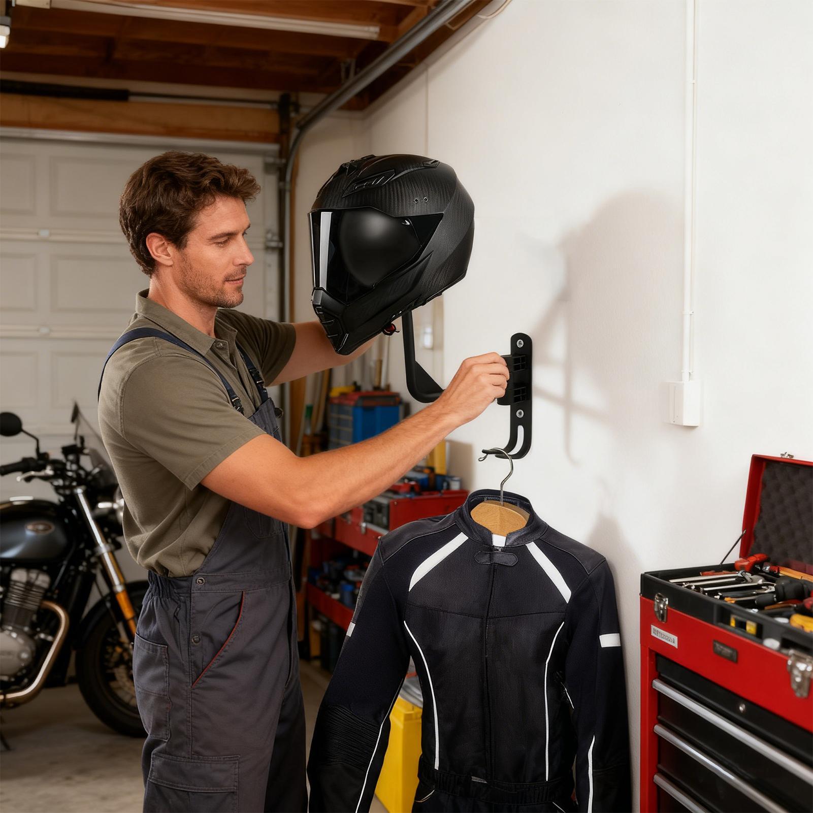 Rak Display Helm yang Dipasang - Motorcycle Gear Display Rack ulasan dan harga