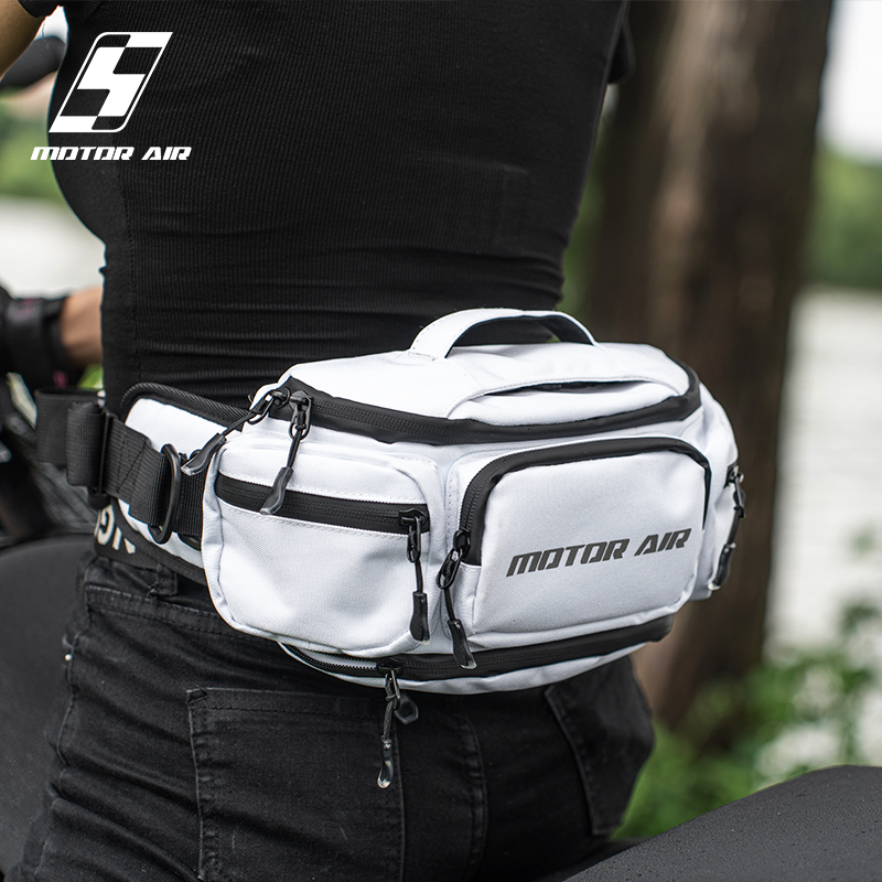 Tas Pinggang Sepeda Motor Moto - Motorcycle Gear White ulasan dan harga